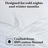 Cotton Flannel Pillowcases Soft Fuzzy Set of 2