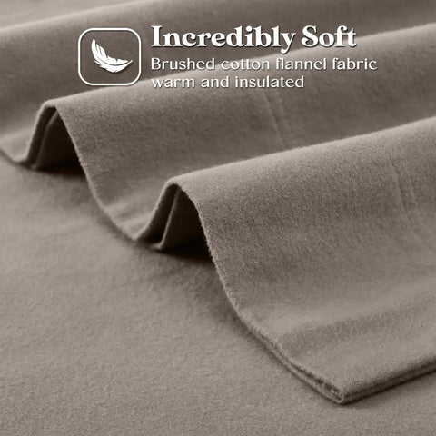 Cotton Flannel Pillowcases Soft Fuzzy Set of 2