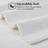 Cotton Flannel Pillowcases Soft Fuzzy Set of 2