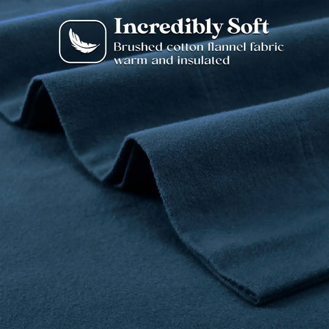 Cotton Flannel Pillowcases Soft Fuzzy Set of 2