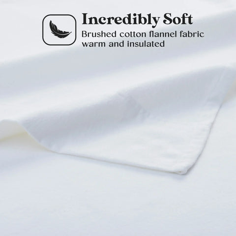Cotton Flannel Pillowcases Soft Fuzzy Set of 2