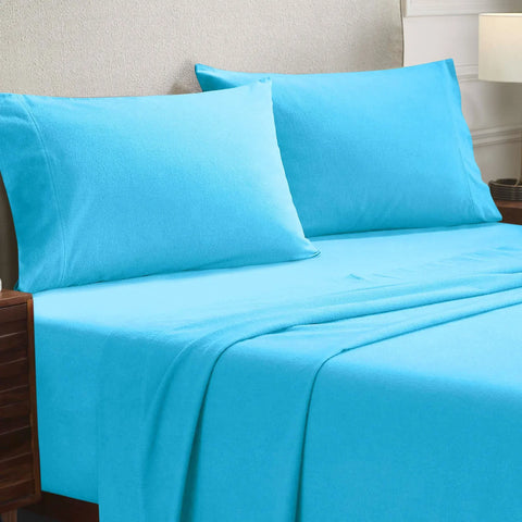 Cotton Flannel Pillowcases Soft Fuzzy Set of 2