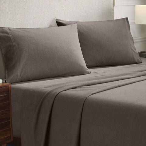 Cotton Flannel Pillowcases Soft Fuzzy Set of 2