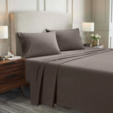 100% Cotton Flannel Sheets Set -  Solid Deep Pocket Bed Sheet Set