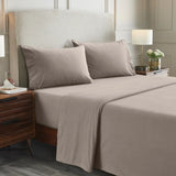 100% Cotton Flannel Sheets Set -  Solid Deep Pocket Bed Sheet Set