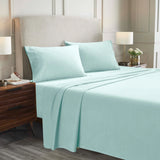 100% Cotton Flannel Sheets Set -  Solid Deep Pocket Bed Sheet Set