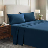 100% Cotton Flannel Sheets Set -  Solid Deep Pocket Bed Sheet Set