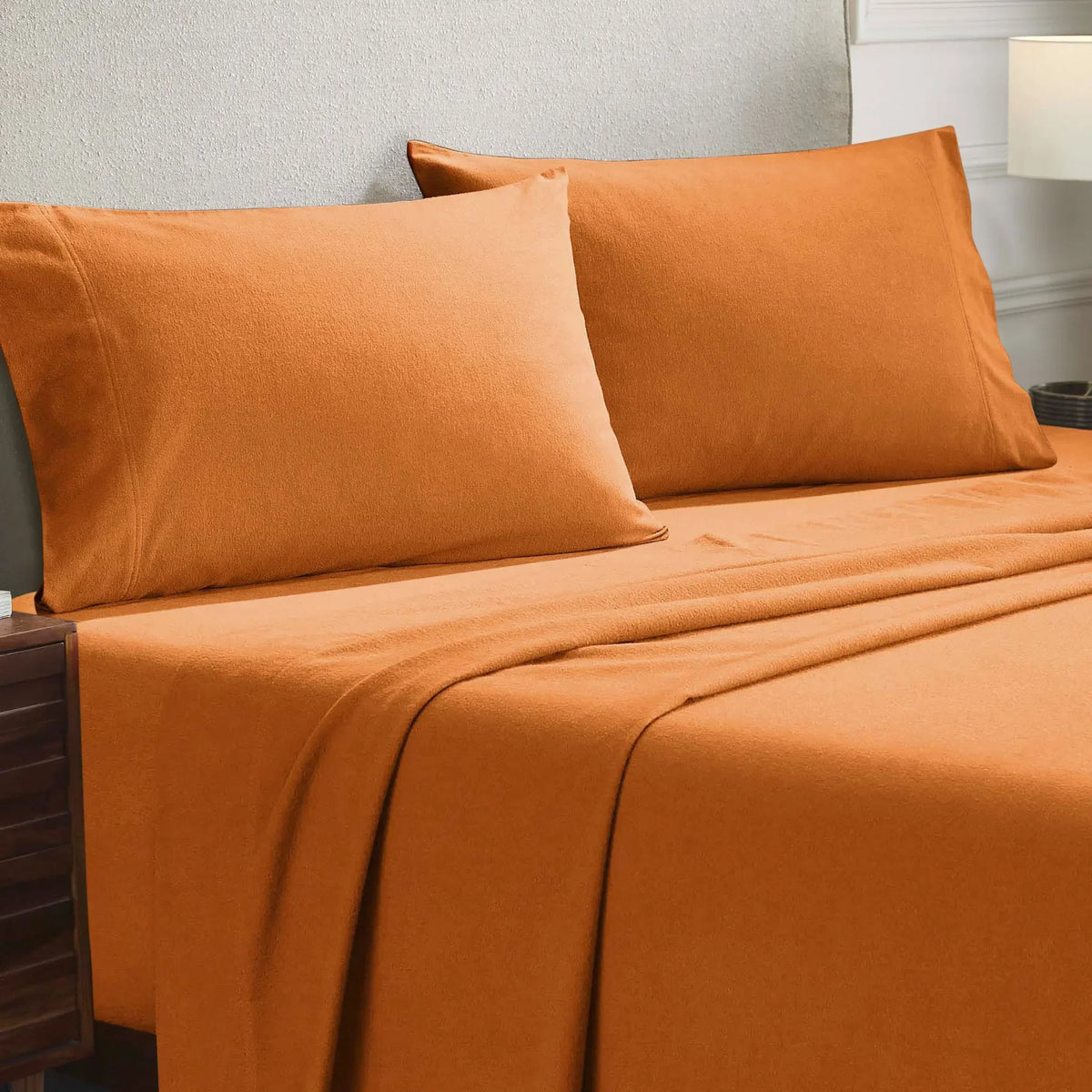 Cotton Flannel Pillowcases Soft Fuzzy Set of 2