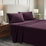 100% Cotton Flannel Sheets Set -  Solid Deep Pocket Bed Sheet Set