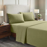 100% Cotton Flannel Sheets Set -  Solid Deep Pocket Bed Sheet Set