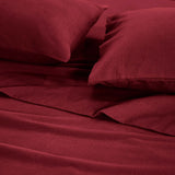 100% Cotton Flannel Sheets Set -  Solid Deep Pocket Bed Sheet Set