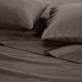 100% Cotton Flannel Sheets Set -  Solid Deep Pocket Bed Sheet Set