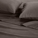 100% Cotton Flannel Sheets Set -  Solid Deep Pocket Bed Sheet Set