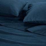 100% Cotton Flannel Sheets Set -  Solid Deep Pocket Bed Sheet Set