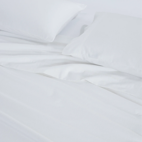 100% Cotton Flannel Sheets Set -  Solid Deep Pocket Bed Sheet Set