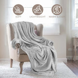 Superior Fleece Plush Medium Weight Fluffy Soft Decorative Throw