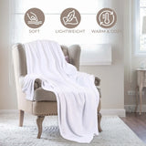 Superior Fleece Plush Medium Weight Fluffy Soft Decorative Throw