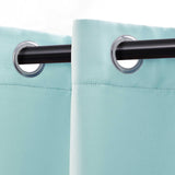 Solid Machine Washable Room Darkening Blackout Curtains, Set of 2