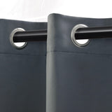 Solid Machine Washable Room Darkening Blackout Curtains, Set of 2