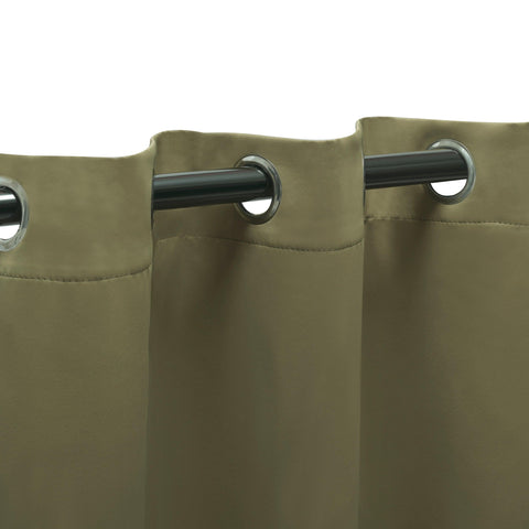 Blackout Window Curtains Solid Room Darkening Washable Set of 2