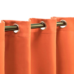 Solid Machine Washable Room Darkening Blackout Curtains, Set of 2