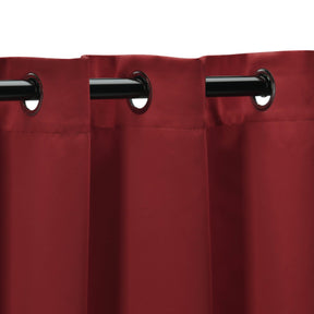 Solid Machine Washable Room Darkening Blackout Curtains, Set of 2