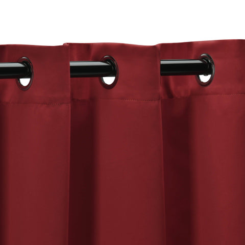 Modern Blackout Window Curtains Solid Room Darkening Set of 2