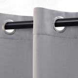 Solid Machine Washable Room Darkening Blackout Curtains, Set of 2