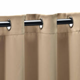 Solid Machine Washable Room Darkening Blackout Curtains, Set of 2