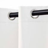 Solid Machine Washable Room Darkening Blackout Curtains, Set of 2