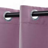 Solid Machine Washable Room Darkening Blackout Curtains, Set of 2
