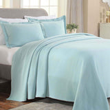 Lightweight Cotton Bedspread Sets 3-Piece Diamond Jacquard Matelassé