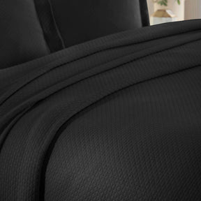 Solitaire Jacquard Matelassé Cotton Diamond Solitaire Bedspread Set