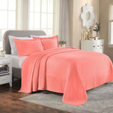 Lightweight Cotton Bedspread Sets 3-Piece Diamond Jacquard Matelassé