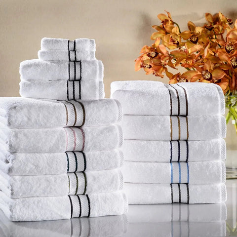 Hotel Turkish Cotton Plush Towel Set 8 Piece