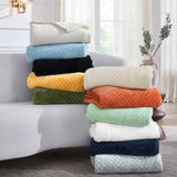 Flannel Fleece Blanket – Alaska Diamond Quilted - Warm and Plush