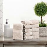 Egyptian Cotton Face Towel Set of 6 by Madison