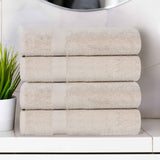 Cotton Highly Absorbent Eco-Friendly Quick Dry Bath Towel Set of 4