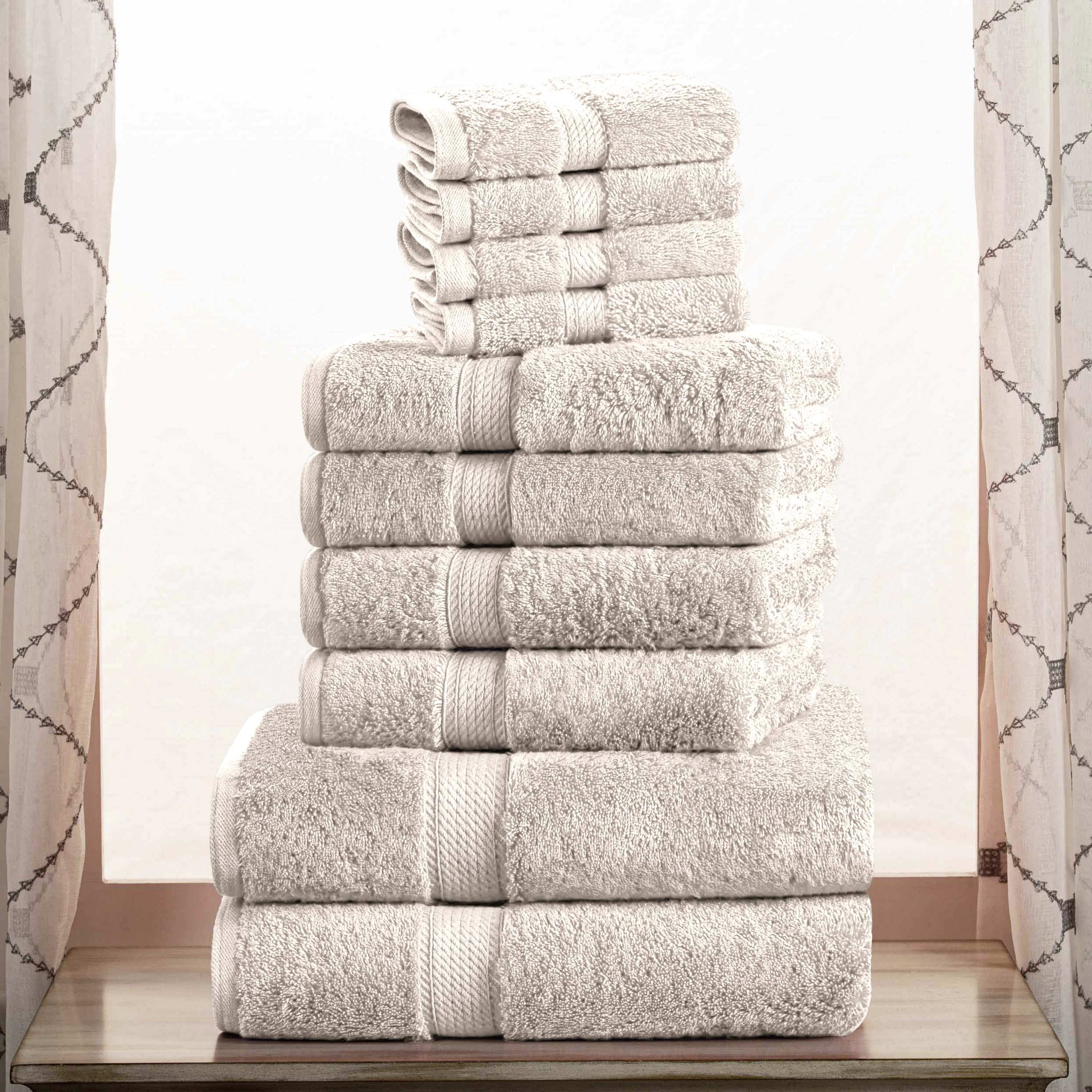 Madison Egyptian Cotton Pile Plush Heavyweight 10 Piece Towel Set