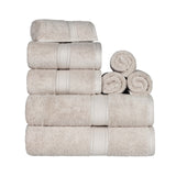 Egyptian Cotton 8-piece towel set – Plush & Heavyweight