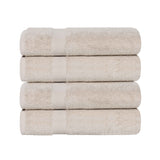 Cotton Highly Absorbent Eco-Friendly Quick Dry Bath Towel Set of 4