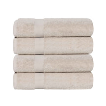 Cotton Highly Absorbent Eco-Friendly Quick Dry 4 Piece Bath Towel Set