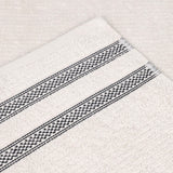 Brea Zero Twist Cotton Ribbed Geometric Border 12 Piece Towel Set