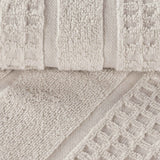 Napa Zero Twist Cotton Solid Waffle Honeycomb Hand Towel Set of 6
