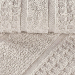 Napa Zero Twist Cotton Solid Waffle Honeycomb Hand Towel Set of 6