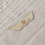 Napa Zero Twist Cotton Solid Waffle Honeycomb Hand Towel Set of 6