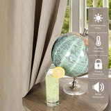 Zuri Textured Waves Room Darkening Blackout Curtains, Set of 2