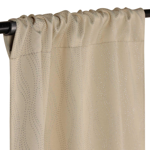 Blackout Window Curtains Zuri Textured Waves Room Darkening Set of 2