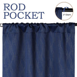 Zuri Textured Waves Room Darkening Blackout Curtains, Set of 2