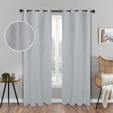 Zuri Textured Waves Room Darkening Blackout Curtains, Set of 2